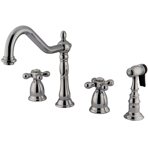 KS1791AXBS Widespread Kitchen Faucet, Polished Chrome